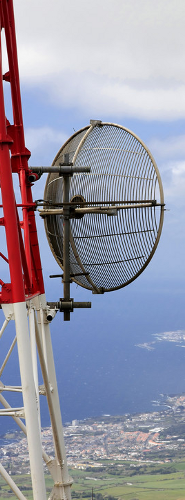 Point-to-Point Microwave Dish Antenna Installation